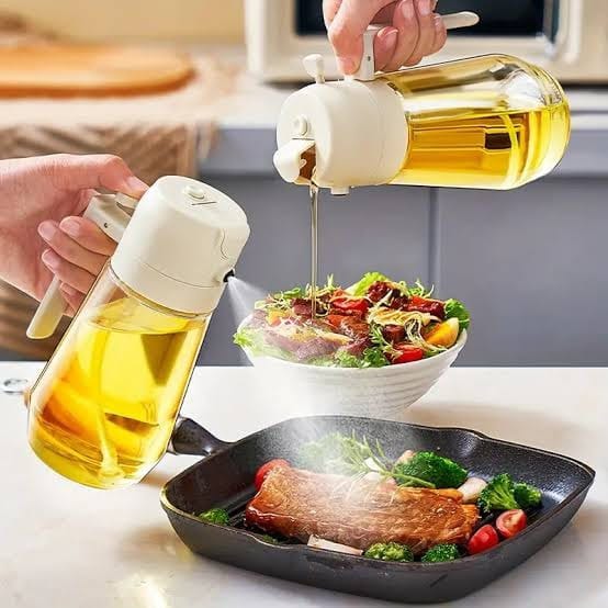 Title: 2-in-1 Oil Spray Bottle