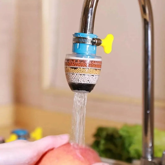 Adjustable anti-splash water-saving shower head with built-in filter
