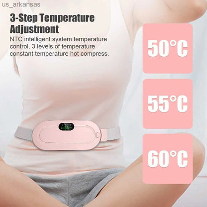 Rechargeable Period Heating Pad & Massage Belt for Pain Relief
